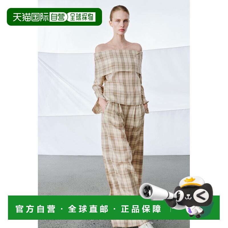 日本直邮Zara格纹上衣 ZW COLLECTION长袖通勤