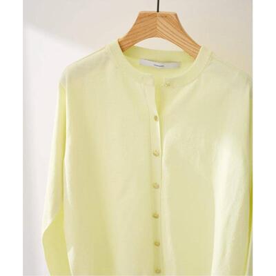 1h可退 日本直邮FRAMeWORK CO/PL 18G圆领针织开衫