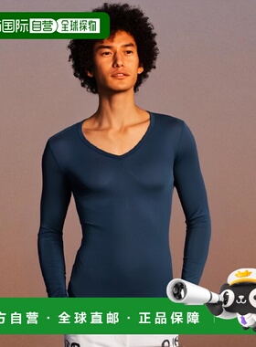 【日本直邮】Mizuno美津浓 男士健身长袖衣 深蓝色 M E2MJ2005