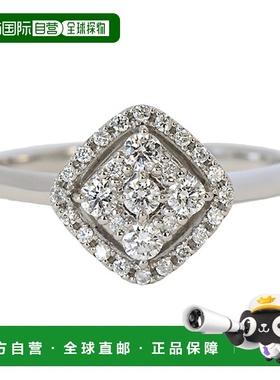 日本直邮(264498) 铂金钻石戒指 0.30 克拉 钻石形戒指 女士 礼物