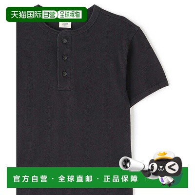 1h可退 日本直邮AVIREX 男女同款 日常休闲短袖亨利领T恤 5325150