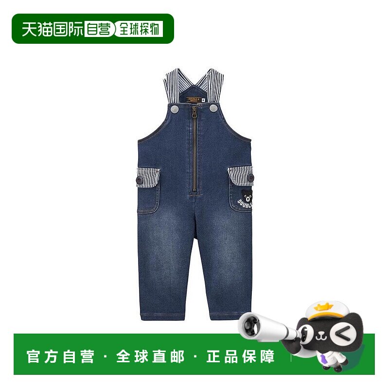 日本直邮日潮 MIKIHOUSE黑熊牛仔背带裤 60-3309-687图片