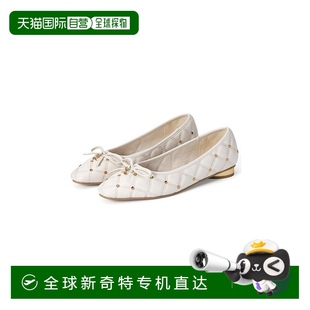 日本直邮日潮 ci574 GRL 绗缝铆钉蝴蝶结芭蕾鞋