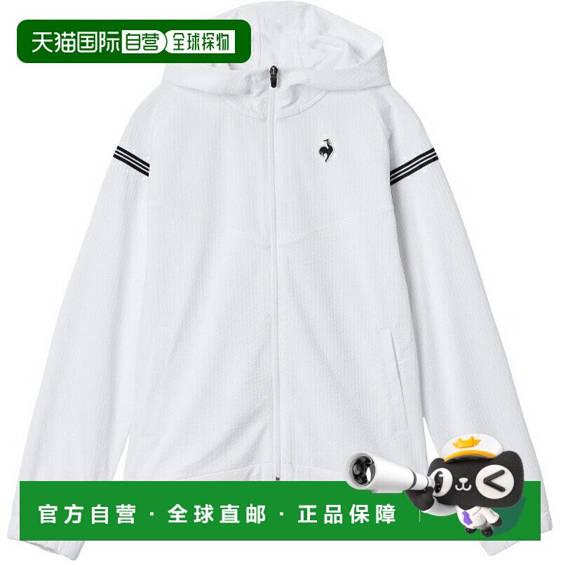 日本直邮Le coq sportif 全拉链连帽网球夹克 (LN5FJK20L-WH00)