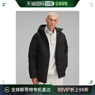 日潮跑腿Lululemon露露乐蒙 男款派克大衣连帽外套 黑色 XS prod1