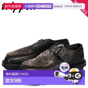 日本直邮Trippen Transform 女士真皮僧侣鞋皮革和毛皮拼接TRANSF