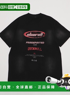 1h可退 日本直邮Figments 男女同款 Y2K复古大版T恤 FG25SS268