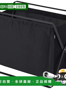 【日本直邮】Yamazaki山崎 可收拢收纳盒 黑色W46XD29XH40cm Towe