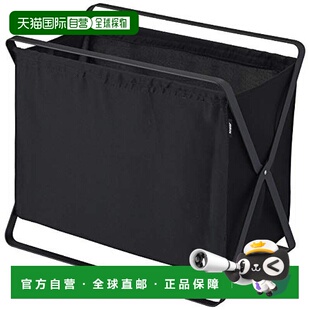 【日本直邮】Yamazaki山崎 可收拢收纳盒 黑色W46XD29XH40cm Towe
