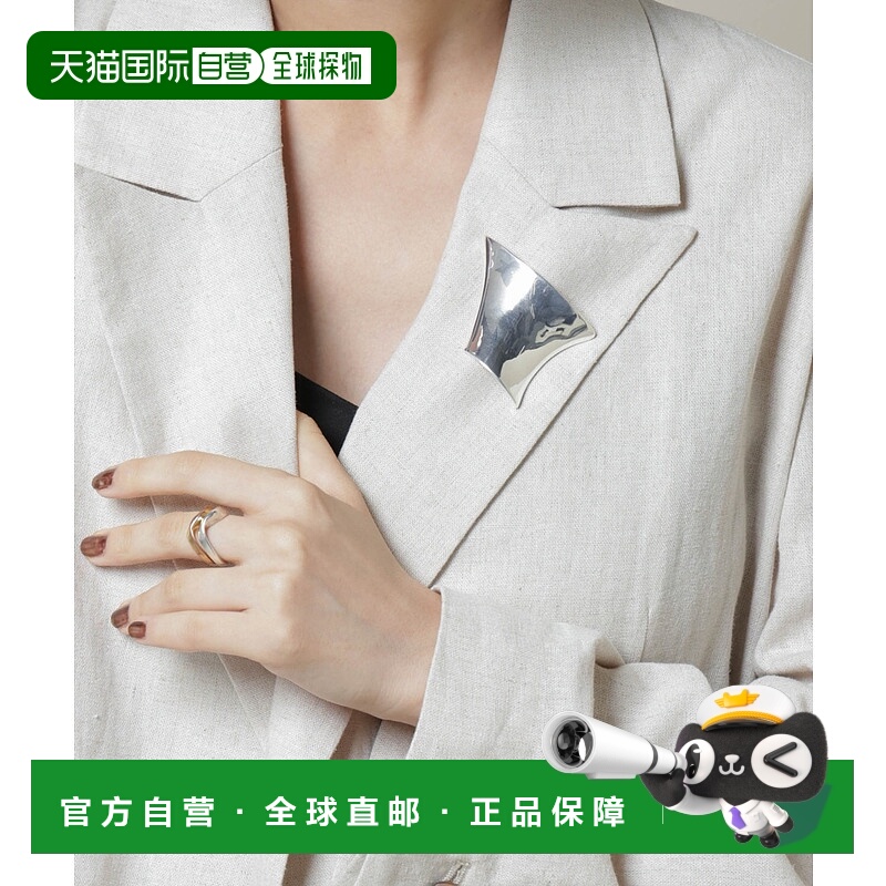 1h可退 日本直邮JAMIRAY 女士 TRAPEZOID BR 立体设计金属胸针 可