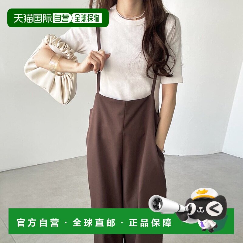 日本直邮GeeRA 工装阔腿裤 R04609EW05554背带裤 - 实物图