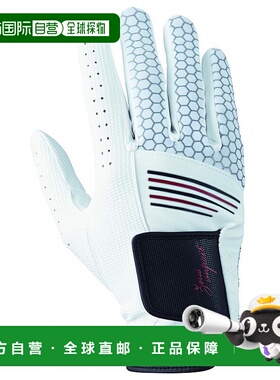 【日本直邮】Kasco高尔夫手套男士手背伸缩号好白色 ZI-1926R