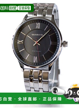 日本直邮GRANDEUR简约风格三针石英男士手表GSX055W3