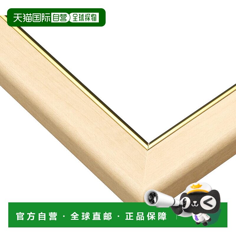 【日本直邮】Epoch木制拼图框金线自然棕18.2×25.7cmB5挂绳46-16