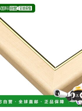 【日本直邮】Epoch木制拼图框金线自然棕18.2×25.7cmB5挂绳46-16
