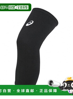 日本直邮Asics-Asics排球支持者VB膝盖袖3053A147：黑色X白色ASIC