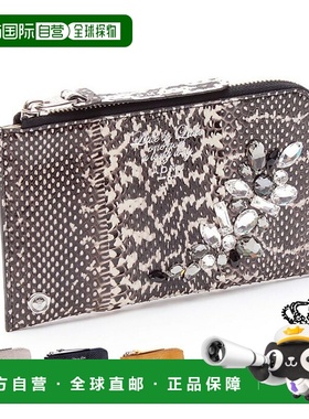 日本直邮 admj 钱包女士 ADMJ 配件蛇皮水晶收纳包薄型纤薄纹蛇纹