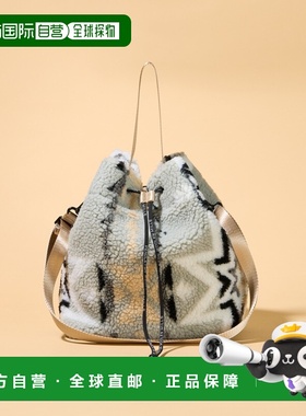 1h可退 日本直邮PENDLETON 男女同款 绞花毛绒2WAY抽绳托特包 PDT