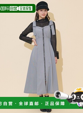 1h可退 日本直邮WILLSELECTION 女装 宽松肩带蝴蝶结前拉链连衣裙