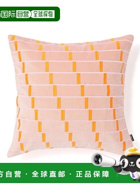 1h可退 日本直邮Francfranc EMB几何图案抱枕套 45*45 粉色(B-087