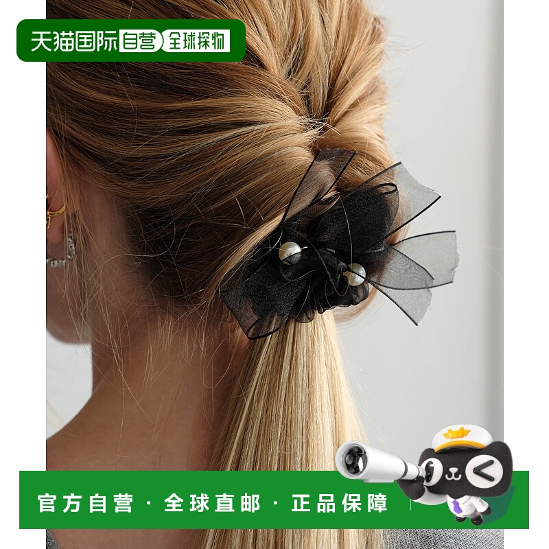 1h可退 日本直邮ANOH 女士 丝带珍珠发圈 柔美缎带发饰 a2507806h