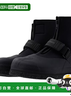 日本直邮Shimano 禧玛诺 切割毛毡钉鞋绑腿 中割 2XL 黑色 FT-045