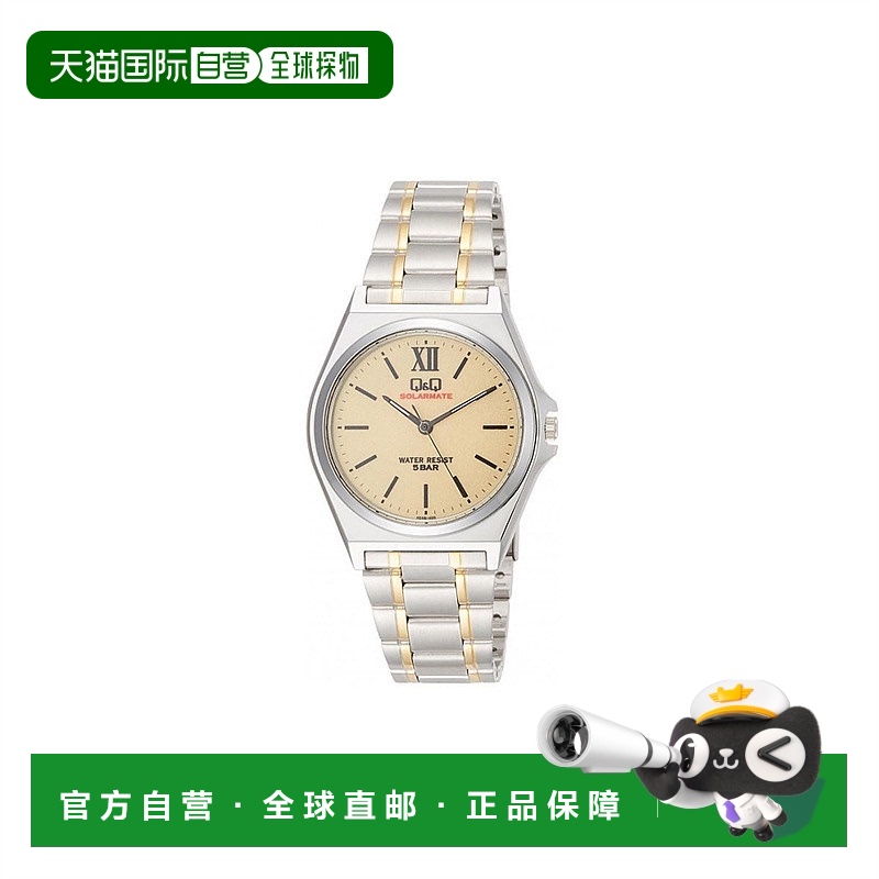 【日本直邮】CITIZEN/西铁城QQ男式圆形防水石英腕表时尚腕带手表