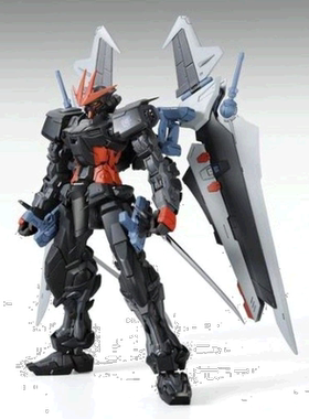 【日本直邮】万代BANDAI高达模型 MG 1/100 MBF-P0X 黑色异端
