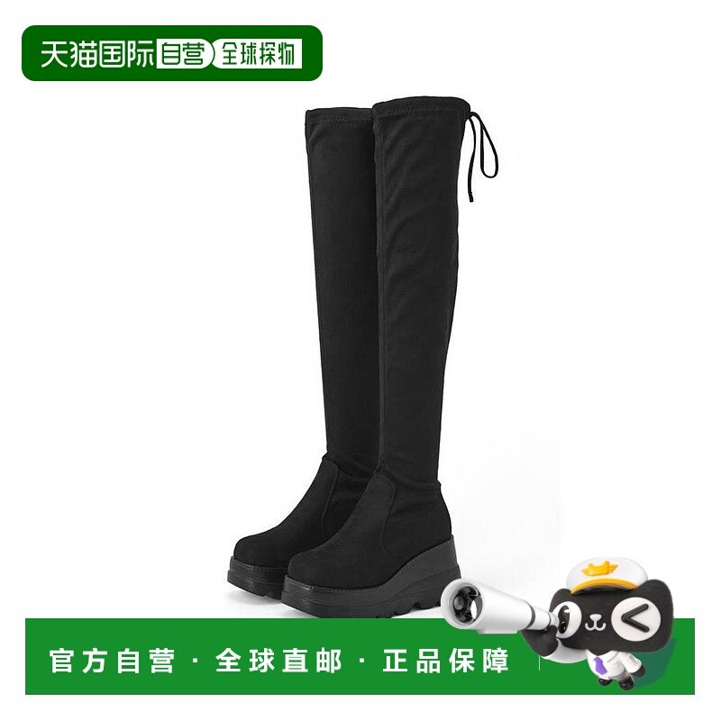 日本直邮日潮 GRL2Way厚底抽绳丝带过膝长筒靴长靴ZR1231