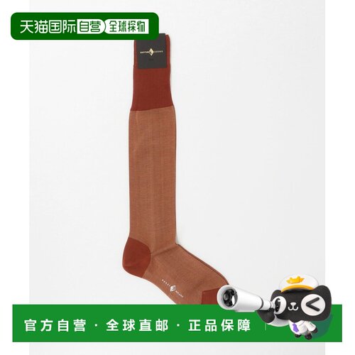 UNITED ARROWS SOZZI男士格纹高筒袜 13353433047
