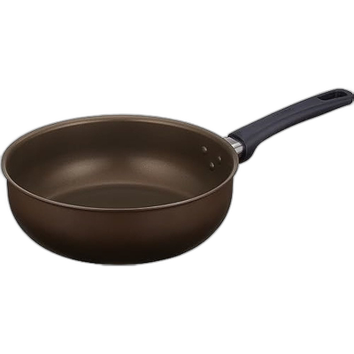 【日本直邮】Thermos膳魔师 炒锅24cm 深棕 燃气用KFL-024D DBW