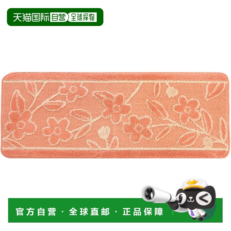 【日本直邮】OKA Repo 45x120 厨房垫  约45cm x 120cm 粉色（可