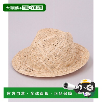日本直邮CA4LA 男士 巴欧草编复古高帽檐中折帽 DOU02174