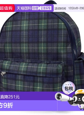 【日本直邮】CCS 轻便防水通园背包 格子双肩包 NN800900深绿