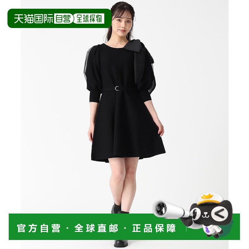 1h可退 日本直邮31 Sons de mode 女装 肩带蝴蝶结迷你针织连衣裙