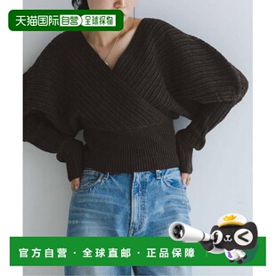 针织衫 交叉领不规则罗纹针织套头衫 日本直邮NOBLE 1h可退