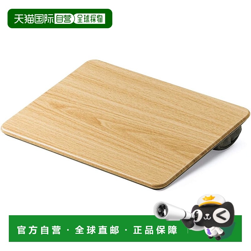 【日本直邮】Sanwa山业 PC膝桌 580g 带垫 木纹浅棕200-HUS006LBR