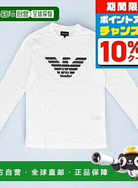 日本直邮EMPORIO ARMANI 男士T恤 8N1TN81JPZZ 0147 M 白色