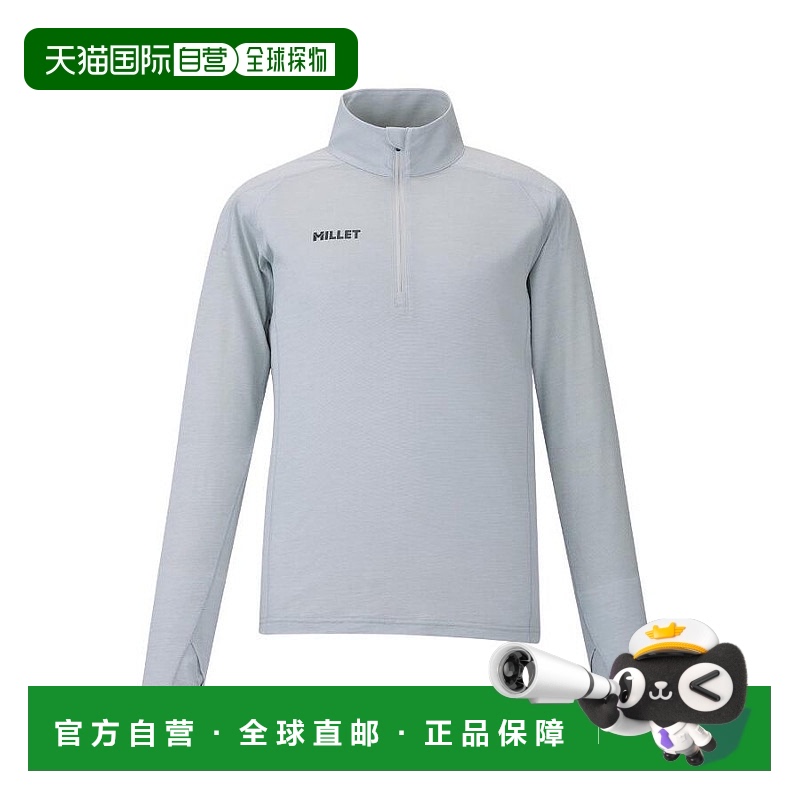 日本直邮MILLET 银灰色UBIC WOOL ZIP LS女士衬衫 [25SS]
