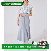 1h可退 日本直邮rienda女士夏季 富勒布拉ウ斯配针织鱼尾连衣裙套