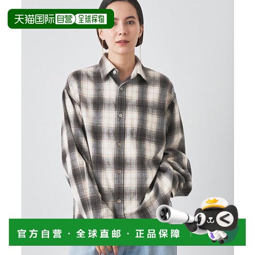 1h可退 日本直邮官方授权 Whim Gazette 长毛格纹衬衫
