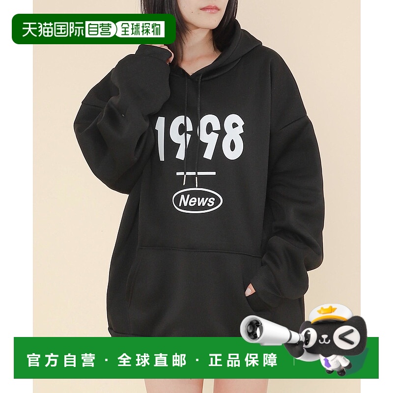 1h可退 日本直邮WOND 女装 1998 logo印花 宽松连帽衫 WD25AU08L0