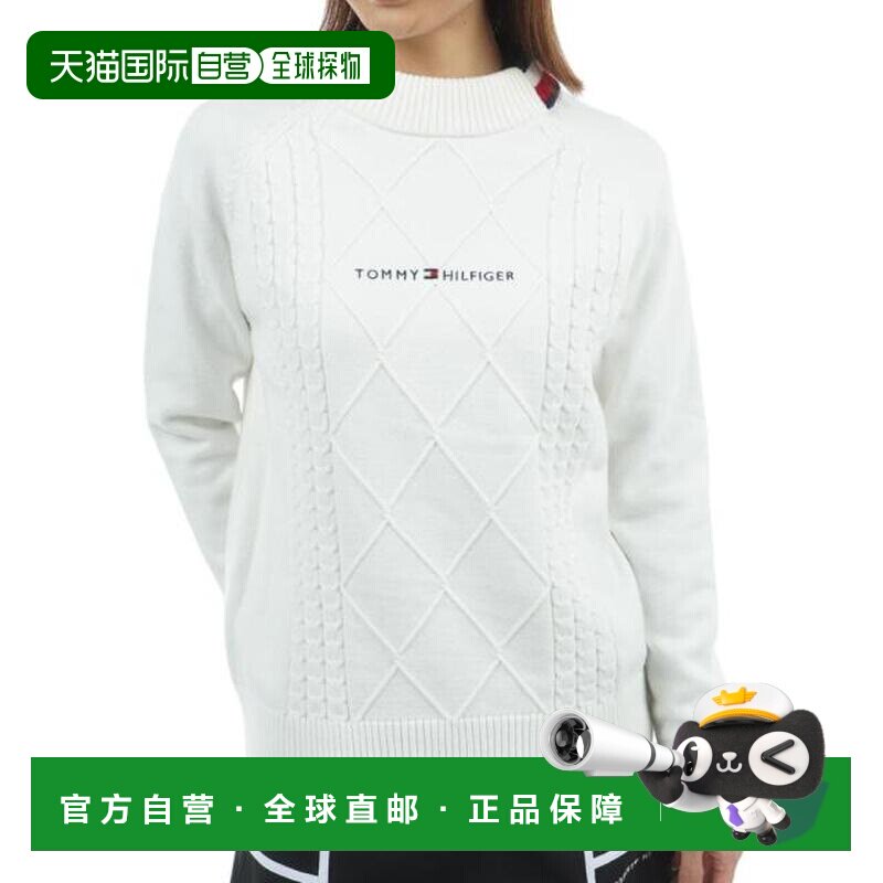 日本直邮TOMMY HILFIGER GOLF 棉花糖触感长袖高领针织高尔夫服饰