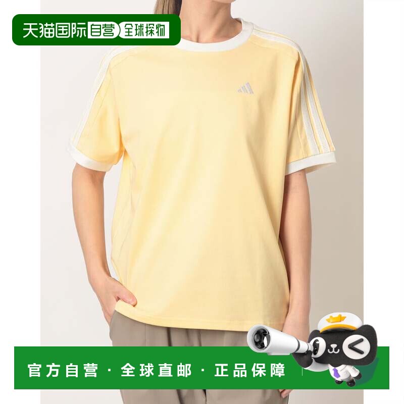 日本直邮adidas 女士半袖T恤 AP KM2403 橙色图片