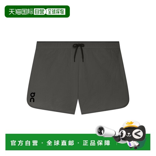 日本直邮On昂跑 字母松紧腰直筒 跑步短裤 男款