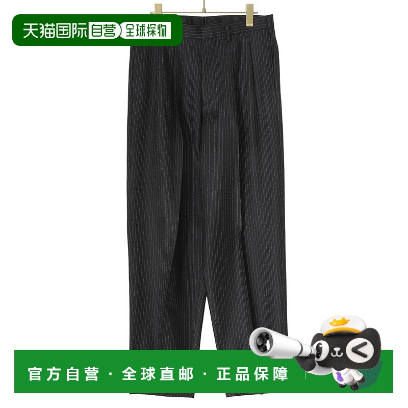 1h可退 日本直邮HEUGN 男士英式复古高腰宽松直筒长裤 TROUSER041