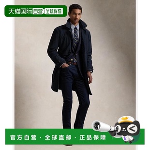 纯色中长款 Lauren 单排扣翻领长袖 棉服 日本直邮Polo 男款 Ralph