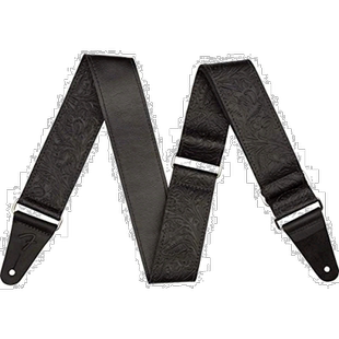 自营｜Fender芬德吉他背带皮革吉他背带2黑色触感舒适调节尼龙