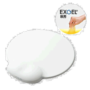 【日本直邮】ELECOM宜丽客鼠标垫白色MP-DG01WH手腕垫加厚防滑记