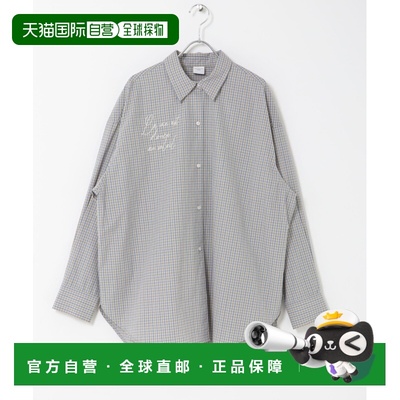 1h可退 日本直邮URBAN RESEARCH DOORS 女装 刺绣设计宽松衬衫 DR